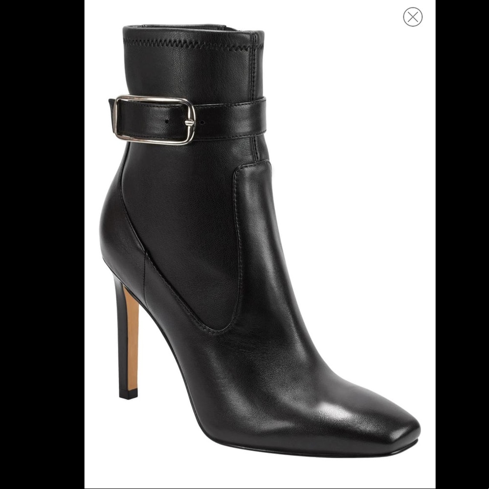 NWT Marc Fisher LTD Cyndi buckle square toe bootie